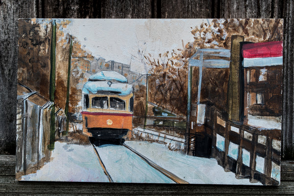 Butler Train Station Dorchester | Original Art Painting