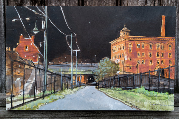 Milton Station at 2 AM original painting
