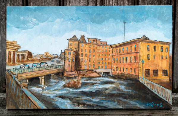 Dorchester Sunday Wide original painting