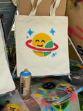Airbrush Tote Bag Event. In store activation