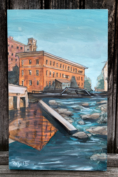 Tall Mill Reflection | Original Painting