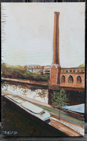 Milton Over The River original painting