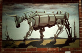 SOLD_ Artificial Bull - Original Oil Painting | Roscoe Lamontagne